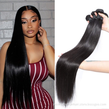 Cheap Wholesale Mink Straight Brazilian Remy Human Hair Bundle Extension Cuticle Aligned Virgin Human Hair Products For Women